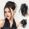 Synthetic Messy Fluffy Hair Bun Tousled Hairpiece Elastic Band Chignon Ponytail Extensions Hair for Women