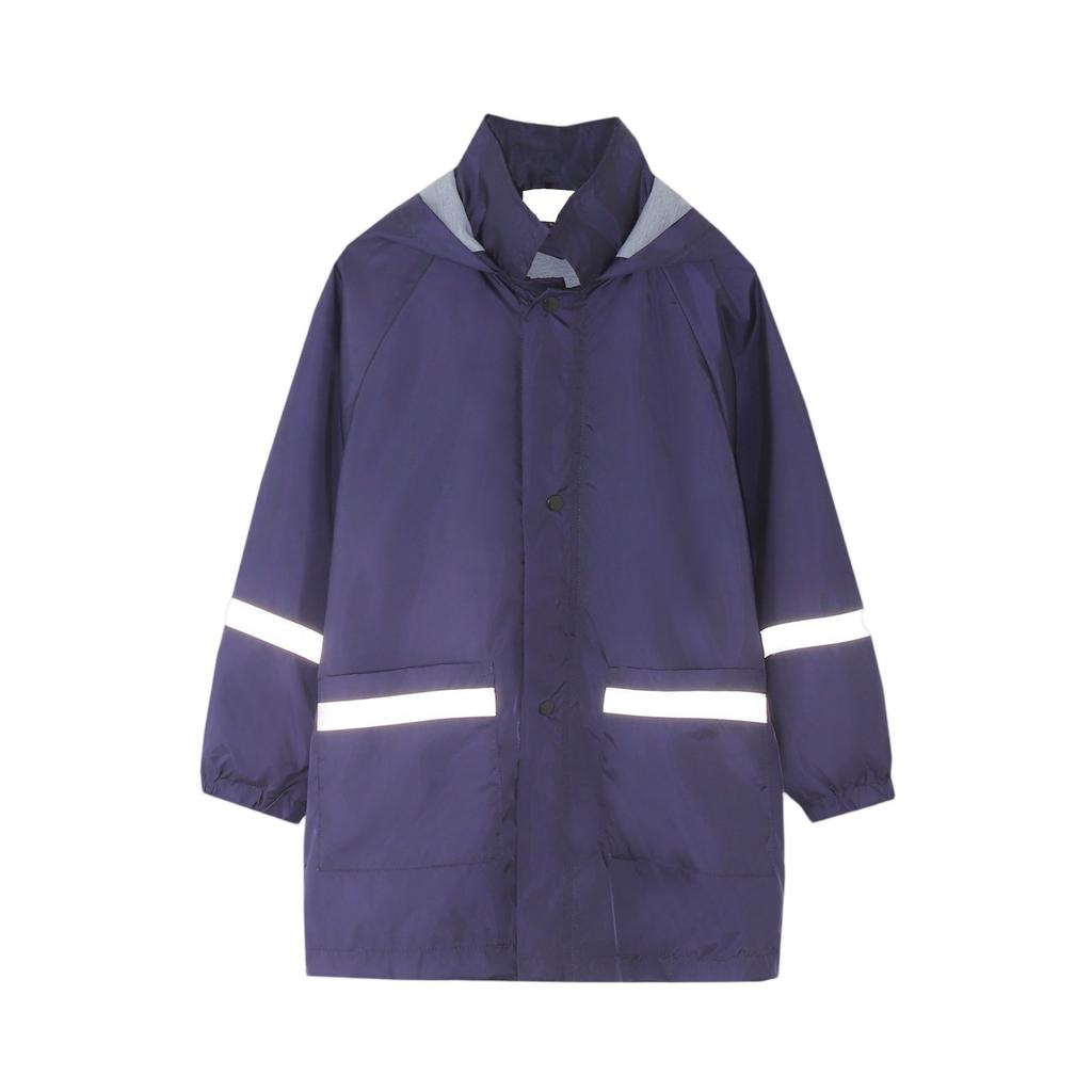 Детский дождевик - Однотонная куртка с капюшоном для улицы