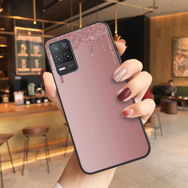 Розовый блестящий чехол для телефона OPPO Realme GT 2 Pro X2 Pro XT C25S 8 7 6 Pro 6i GT Master C3 C21 C21Y C11 X3 SuperZoom