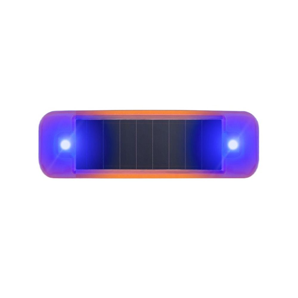 Solar-Powered LED Flashing Bicycle Light Simulated Alarm Motorcycle Running Lamp Car