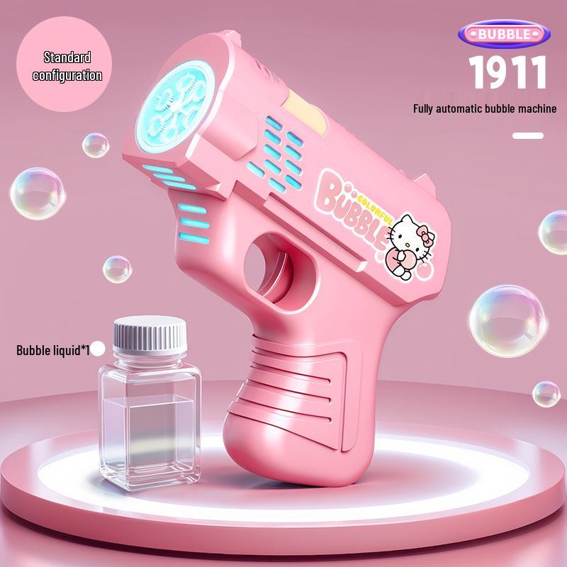 Unicorn Electric Bubble Maker: Kids' Automatic Light-Up Bubble Gun Gift