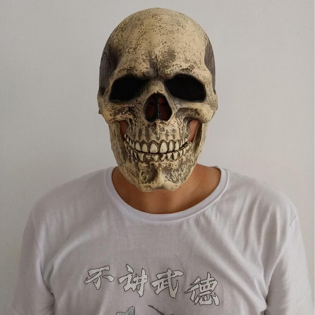 Halloween Skull Mask with Moving Mouth