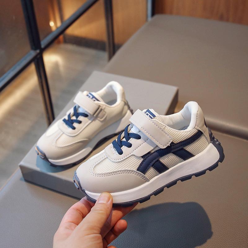 Children's Fashion Breathable Velcro Double Mesh Sports and Casual Shoes Student Versatile Children's Shoes Forrest Gump Shoes