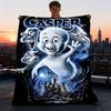 1 шт. Фланелевое одеяло Casper Ghost для улицы, легкое, теплое, уютное, для путешествий, кемпинга, офиса, из мягкой полиэфирной ткани