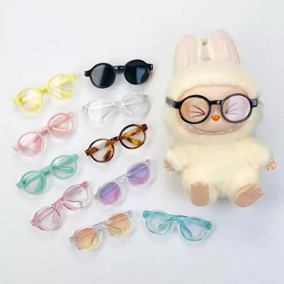 6,5 см прозрачные пластиковые очки для 1/8 1/6 1/3 1/4 BJD для Labubu MSD SD плюшевые для EXO куклы солнцезащитные очки