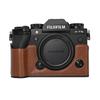 XT5 Camera Bag PU Leather Half Body Case for Fujifilm XT5 Fuji X-T5 Battery Opening Bottom Cover