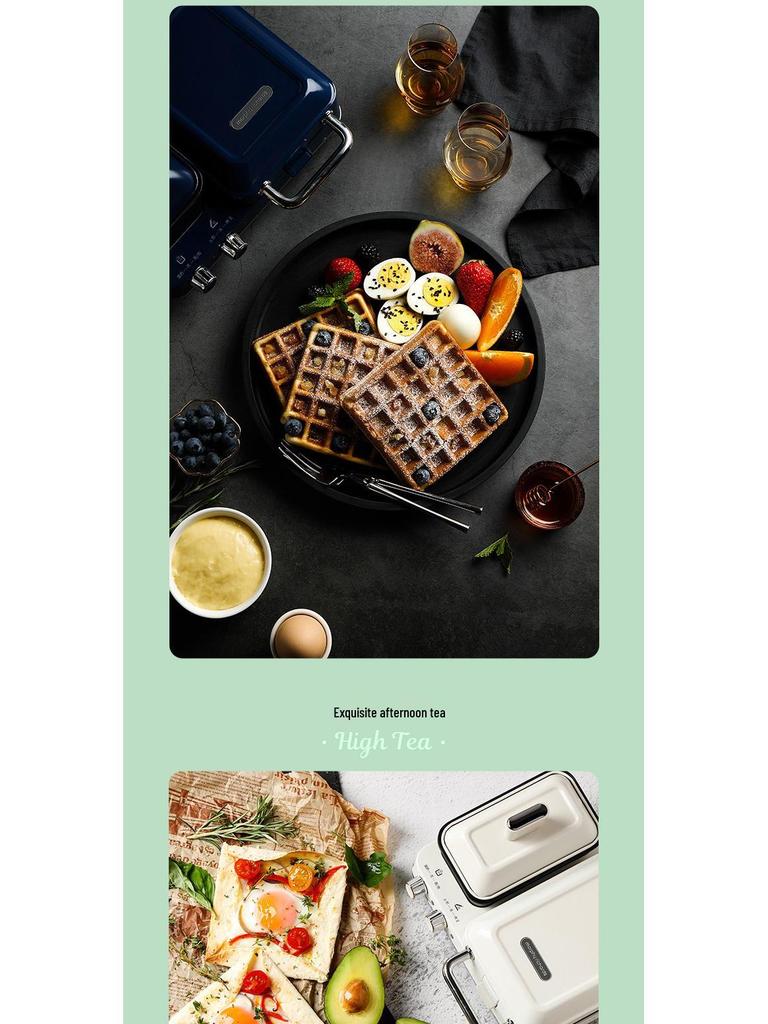 UK Mofei Multifunctional Breakfast Maker: Sandwich, Waffle, Toast, and Grill Machine