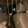 Женское летнее роскошное ожерелье из титановой стали - Дизайн высокого класса, кулон на ключицу