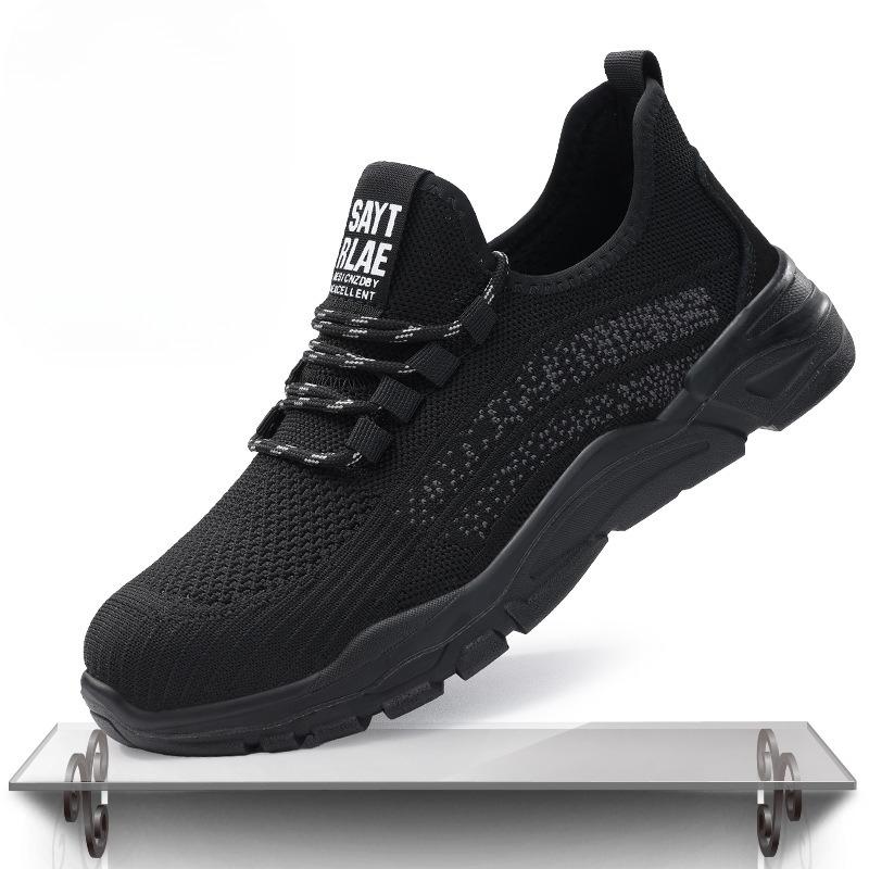 Модная Новая Мужская Защитная Обувь Защита от Раздавливания Защита от Прокола Противоскользящая Обувь со Стальным Подноском Дышащая Защитная Женская Рабочая Обувь