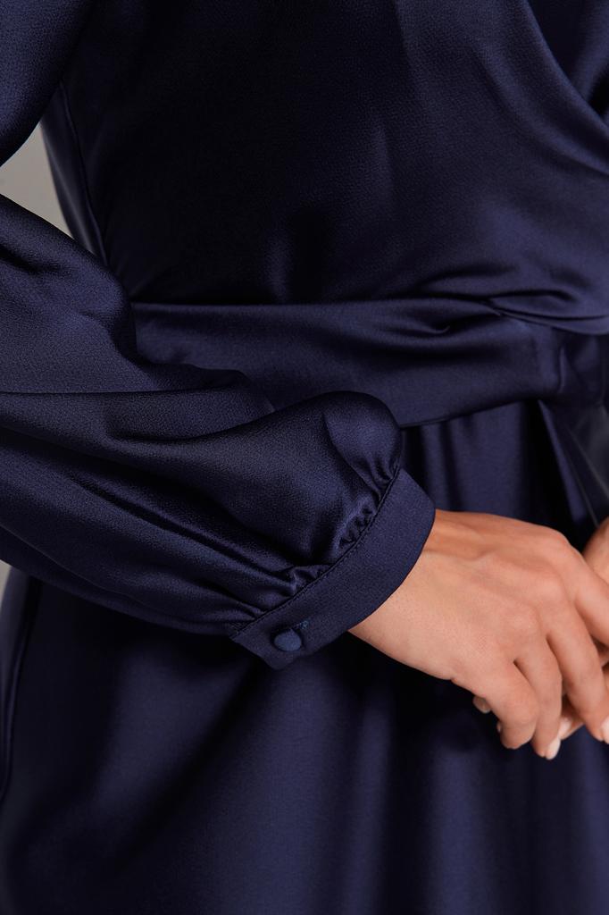 Женская мода новое вечернее платье в стиле хиджаб цвета экрю двубортное детальное свадебное длинное вечернее платье для особого дня