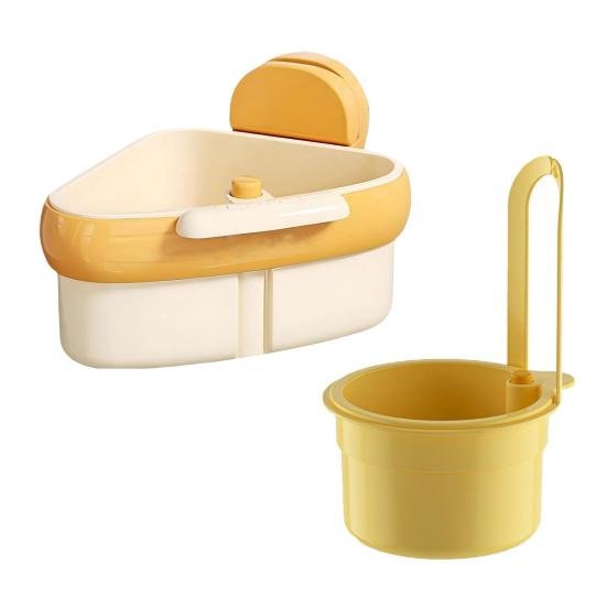 Yousheng 2 шт. Сетчатая корзина для слива в раковину с дренажным отверстием, подвесной угловой дуршлаг для раковины, треугольная корзина для сбора остатков пищи, кухонный инструмент