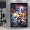 Canvas Posters  Pikachu Paintings Waterproof High Quality Art Wall Decoration Gifts Modern Living Room Spray Painting