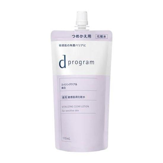 d program Quasi-drug Vitalizing Clear Lotion EX (Refill) 110mL Toner MilkLotion type Fragrance-free Delicate Moisturizing Skin roughness prevention on