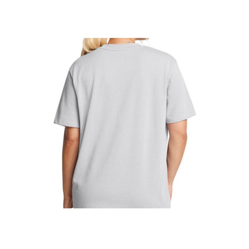 Under Armour Удобная свободная футболка с круглым вырезом и коротким рукавом, женские топы Modern-Gray 1386853-012