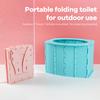 Foldable Kids Travel Potty Portable Car Toilet for Toddlers Collapsible Design Leak-Proof Emergency Toilet for Camping Road Trip