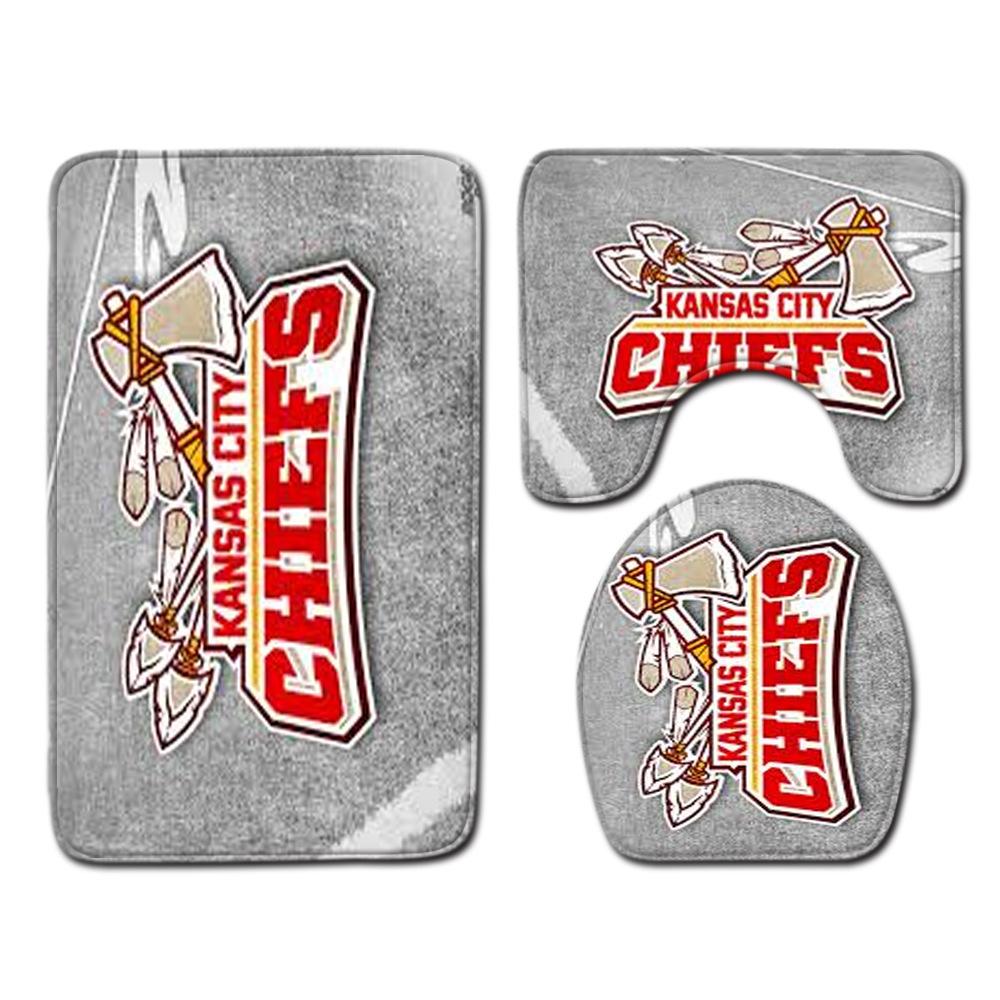 Bathroom Floor Mat Bathroom Mat Toilet Three-Piece Set