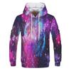 Space Galaxy Sweatshirt Men 3D Print Hoodie Men Women Loose Hoodie Vintage Kids Hoodie Long Sleeve Coat Purple Nebula Clothing