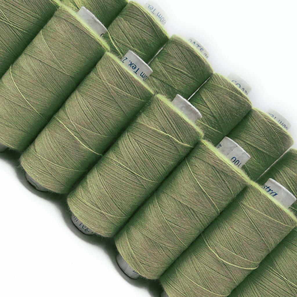 Зеленая ручная машина 20 шт. Оптовая продажа полиэфирной нити для квилтинга