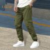 Мужские повседневные джоггеры со шнурком, тренировочные брюки с карманами, узкие брюки для бега на открытом воздухе, летнего бега, походов