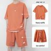 Мужская спортивная футболка и шорты Ice Silk Waffle Suit - модная летняя повседневная одежда