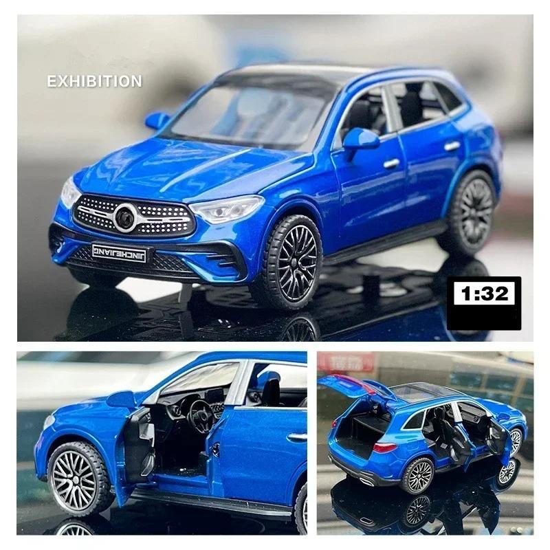 1:32 GLC400 Внедорожник Литой Модель Автомобиля Металлическая Литая Игрушечная Машинка Модель Автомобиля Симуляция Звука и Света Коллекция Детские Подарки