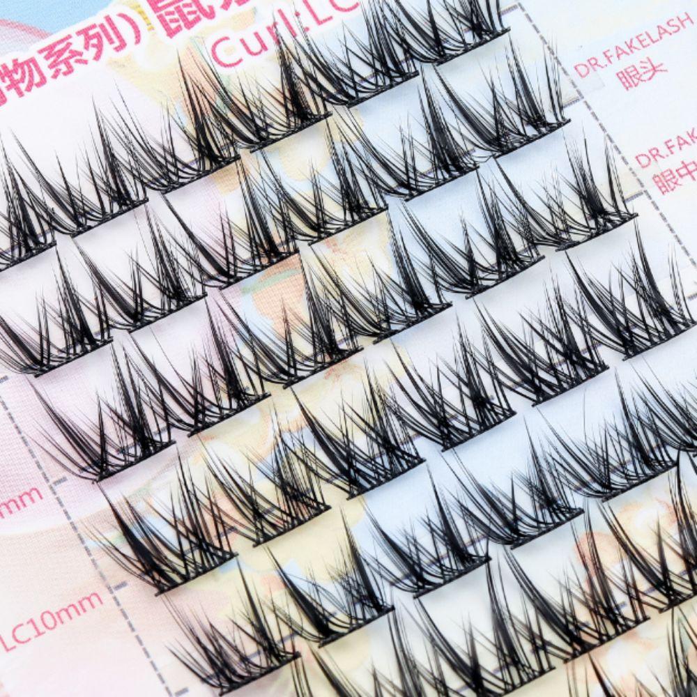Плотные клейкие накладные ресницы 8 рядов пучки накладных ресниц инструмент для макияжа