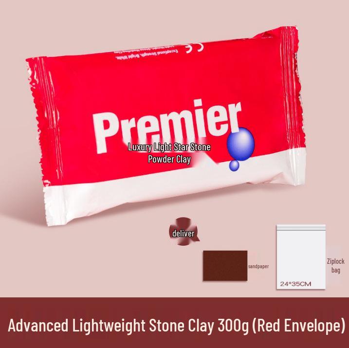 Набор белой самозатвердевающей глины Ladoll 500 г - DIY-глина для лепки фигурок, не требующая обжига