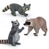 Handcrafted Raccoon Figurine: Miniature Mammal Model for Children's Science Education