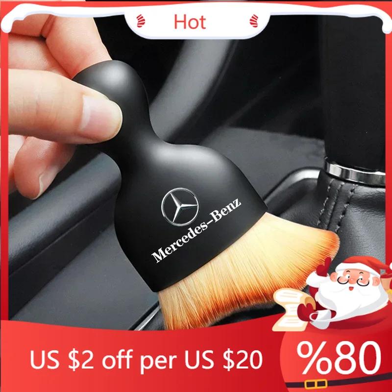 UFBEI1 2025 Hot Car Air Vent Cleaning Soft Brush With Casing Clean Tool Dusting Crevice Brush Auto Interior For All Mercedes Benz AMG s