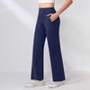 Женские повседневные узкие брюки с высокой талией - Цветные йога-брюки с карманами