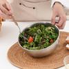Stainless Steel Salad Bowl with Scale Multifunctional Thickened Cereal Bowl BPA-Free Reusable Noodle Rice Food Bowl Reusable Soup Basin Kitchen