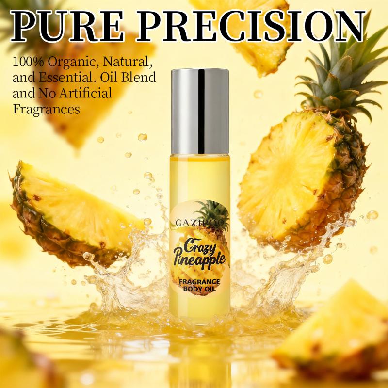 GAZIPOO Pineapple Roll-on Fragrance Men's And Women's Fragrance Oil Dating Fresh Niche Long-lasting Fragrance
