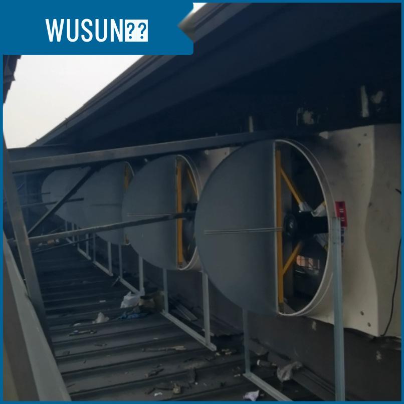 High-Efficiency Negative Pressure Cooling Fan with Water Curtain for Large Pig Farms