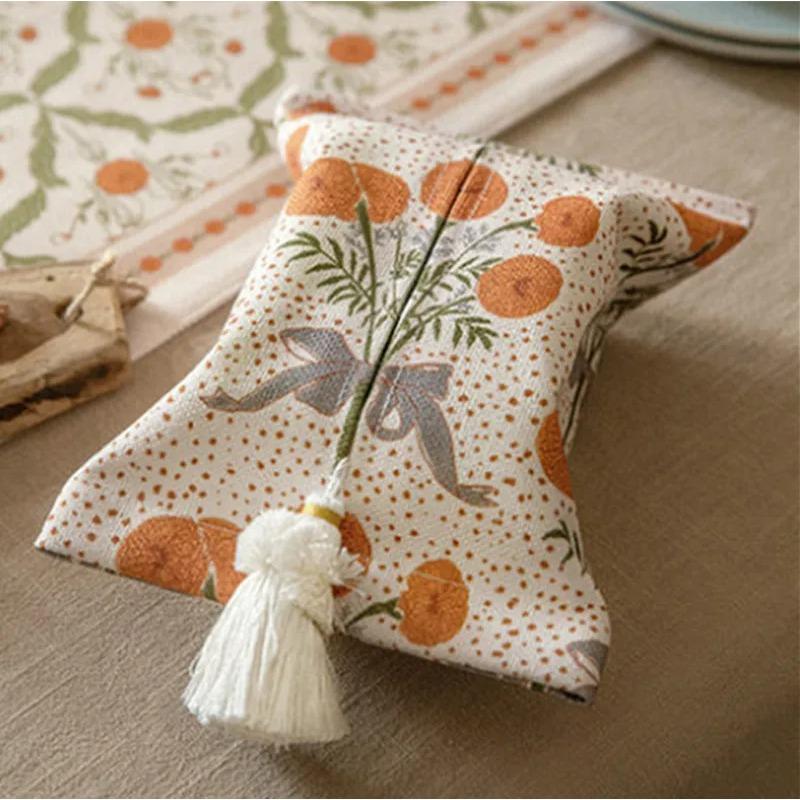 Чехол для коробки с салфетками в стиле ретро, кисточка, восточный стиль, гостиная, спальня, автомобиль, креативный держатель с принтом, идея для подарка 18x24 см