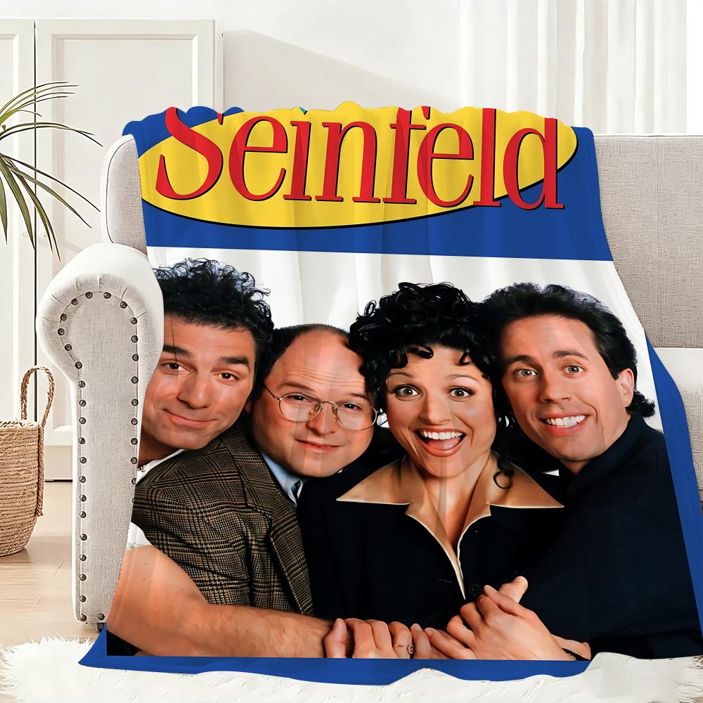 Movie S-Seinfeld Throw Lightweight 240g Flannel Blanket Soft Skin-friendly for Summer Cooling