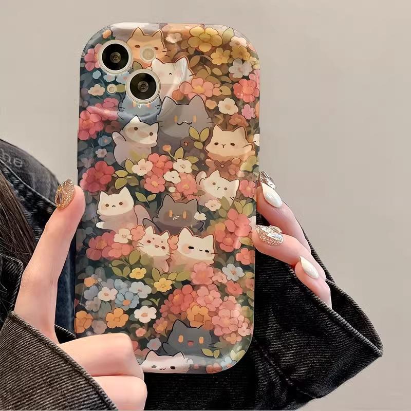 Fresh Strawberry Suitable for Apple 15promax Mobile Phone Case 16 New Women's IPhone14pro 13 Cream Pattern 11