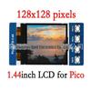 Модуль цветного ЖК-дисплея 1,44" 65K для Raspberry Pi Pico, 128×128 пикселей, SPI-коммуникация