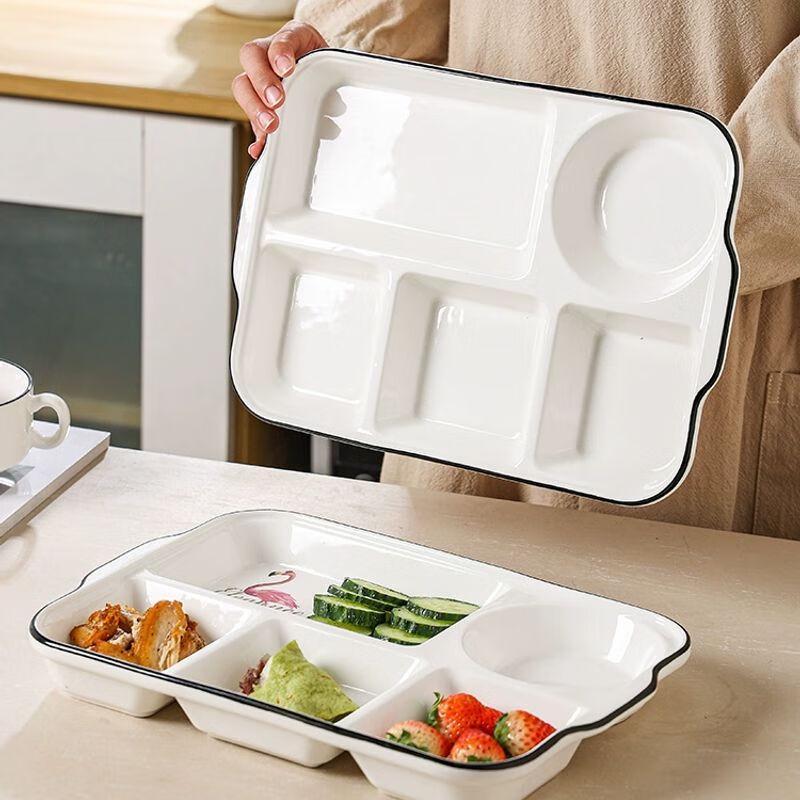 Deep Ceramic Divided Meal Plate