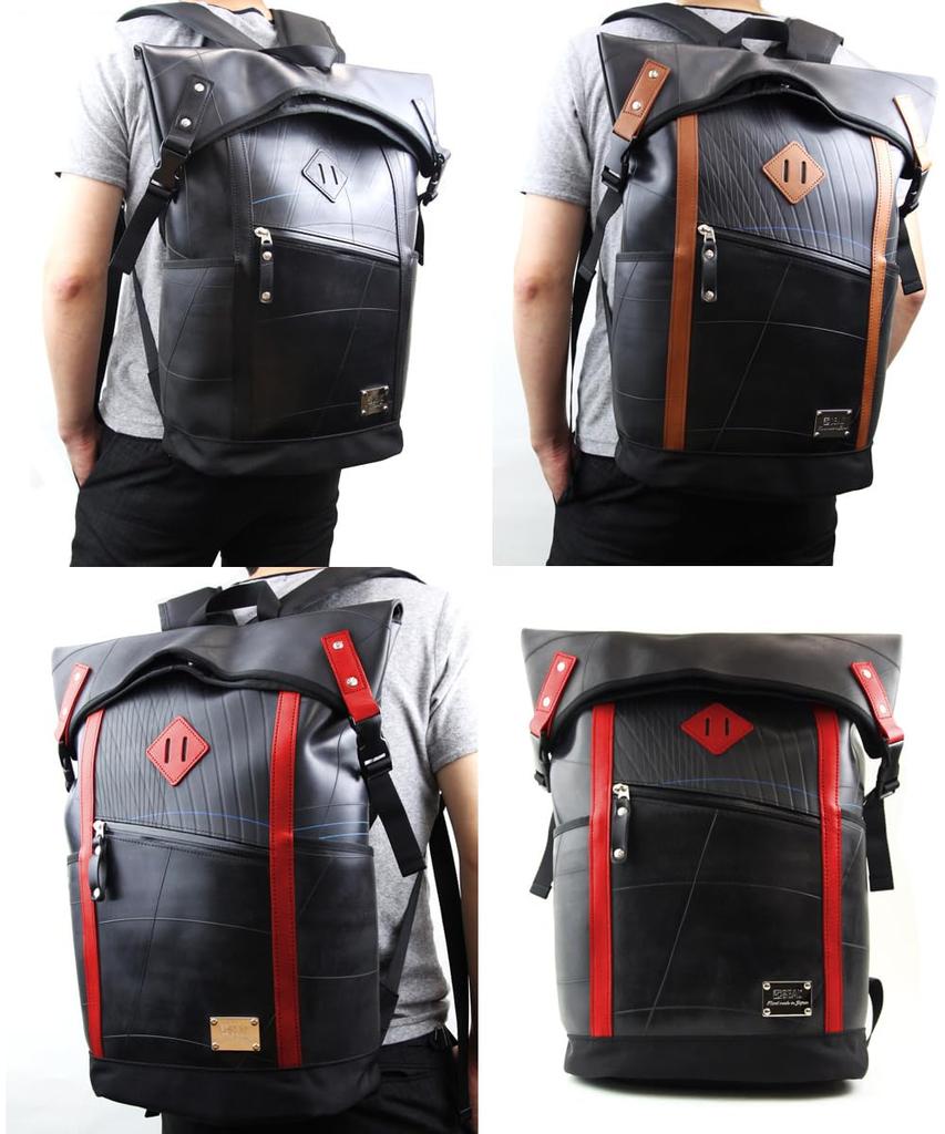 SEAL Designer Backpack Waterproof Large Capacity Business Backpack Motorcycle Outdoor Made in Japan Men's PS-046RD