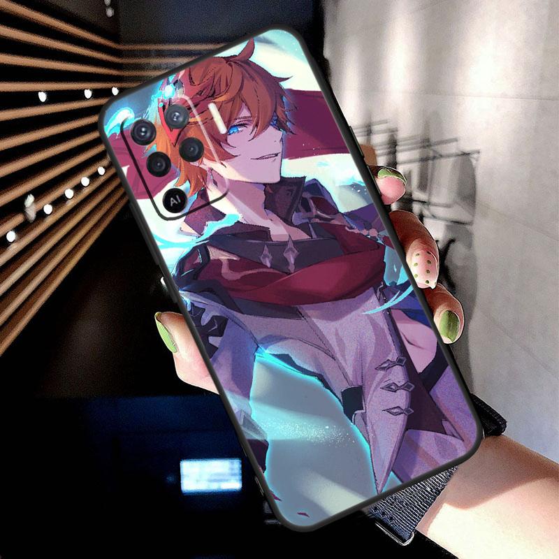 Чехол Genshin Impact Тарталья для Oppo A38 A18 A78 A98 A58 A60 A80 A40 A96 A76 A16 A94 A74 A54 A15 A17 A57 A77 A5 Pro