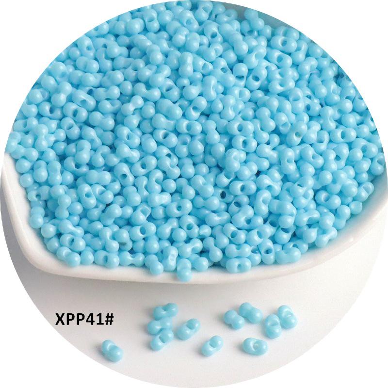 Стеклянные бусины-арахис сплошного цвета 2x4 мм для изготовления украшений и аксессуаров для волос своими руками