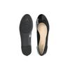 Clarks ПУ Круглый носок Бабочка Модные Удобные Слипоны Повседневная обувь Женская обувь Черный 261154754
