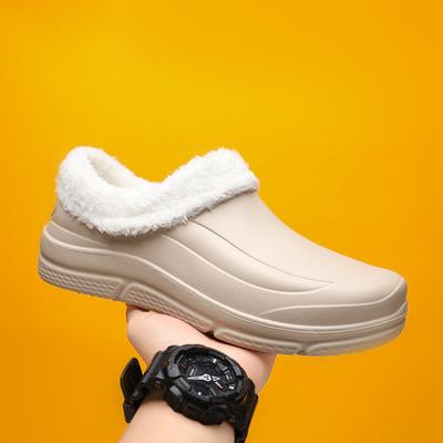 Флисовая сумка и хлопковые тапочки мужские зимние домашние туфли на толстой подошве теплые водонепроницаемые хлопковые туфли пушистые мужские хлопковые туфли толстые