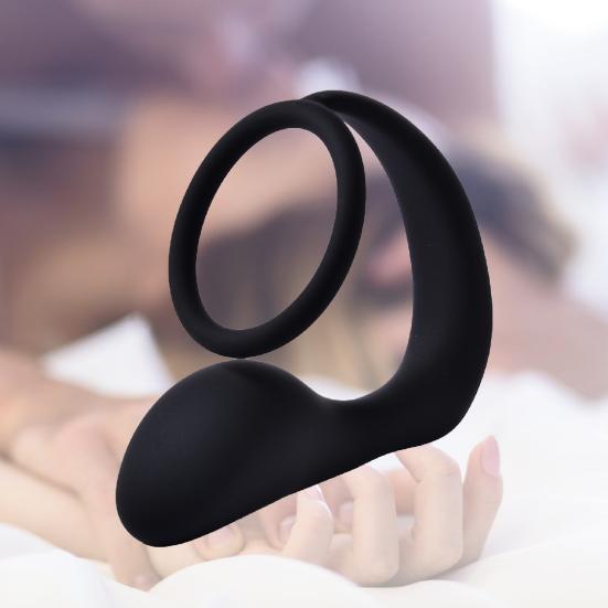Anal Plug Eco-friendly Fine Workmanship Black Male Prostate Stimulator for Couples