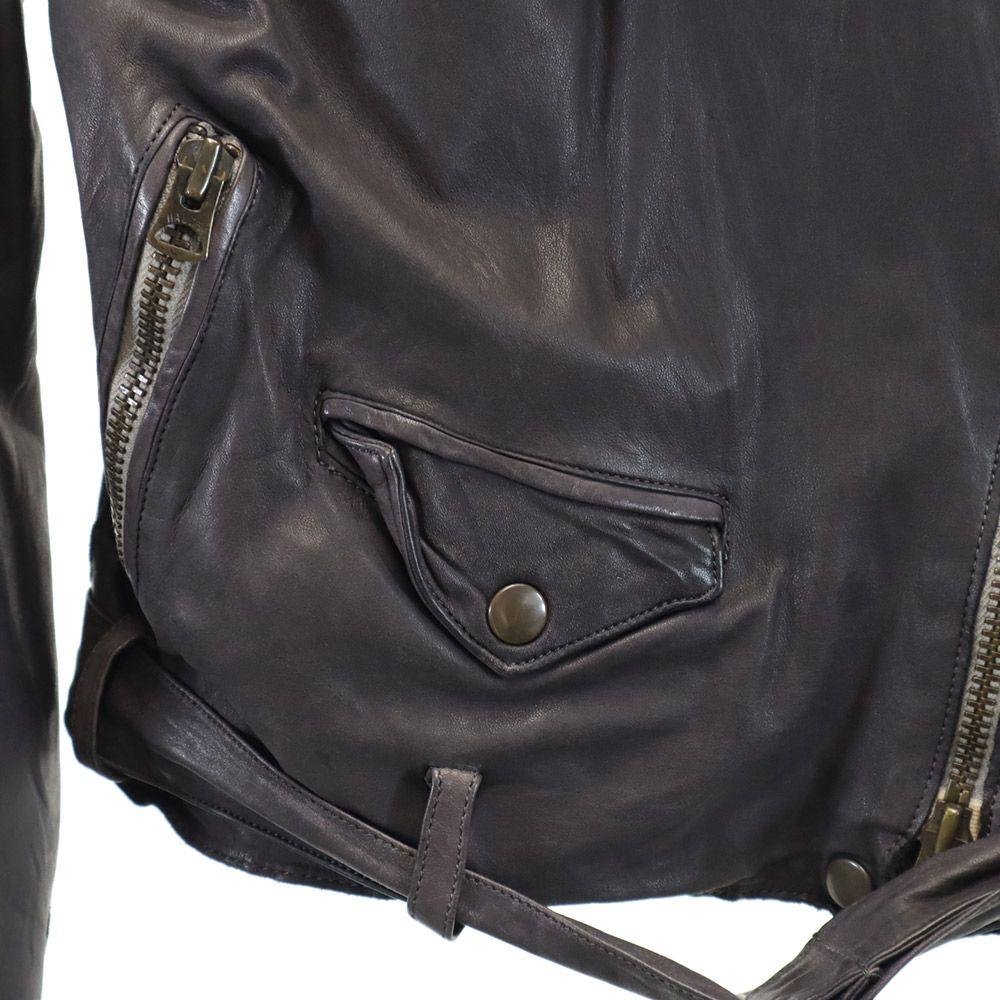 Sisii leather Double riders jacket Brown Women Used