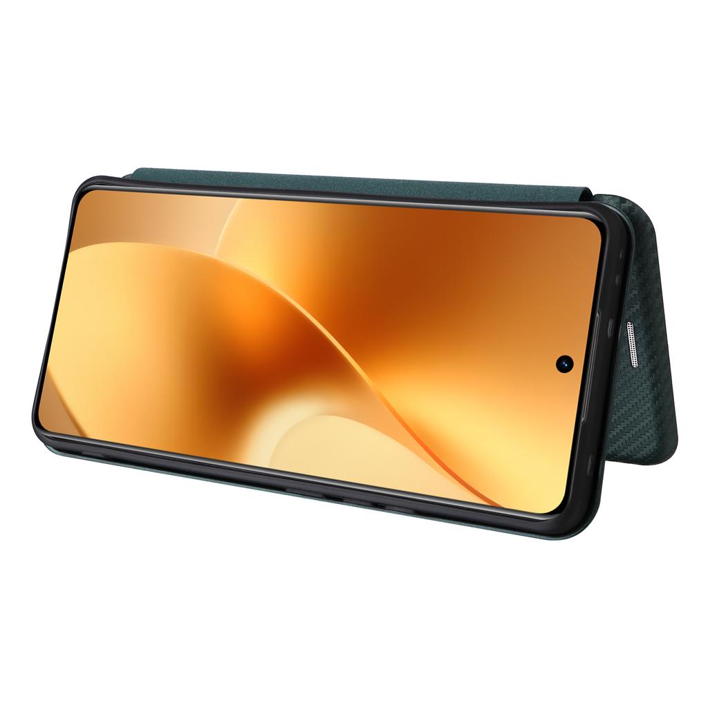 Чехол для Realme 15 Pro 5G/15 5G с текстурой углеродного волокна, противоударный, из ПУ кожи, чехол для телефона