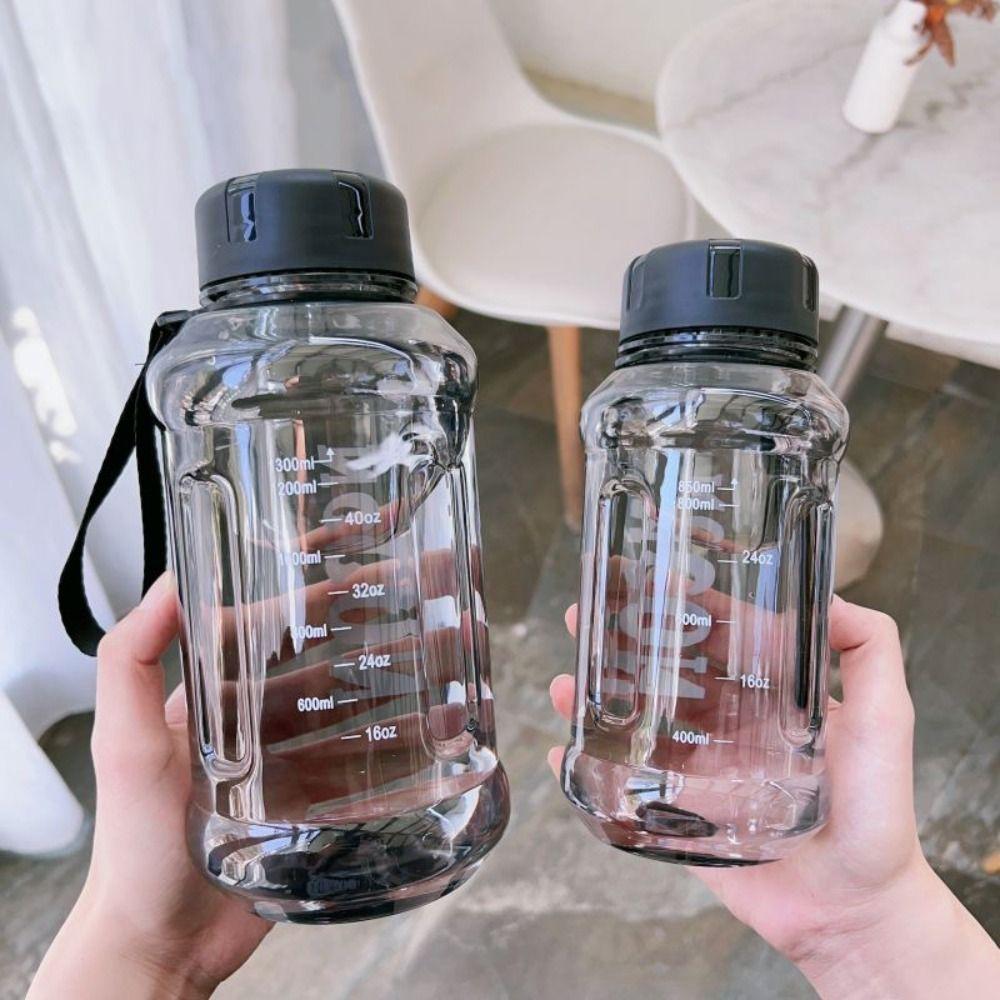 850/1100/1300ml Clear Water Bottle Large Capacity Travel Kettle Outdoor Sports Water Jugs