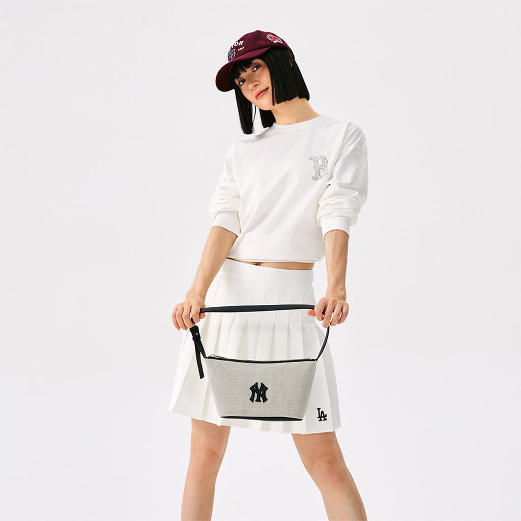 Новая базовая коллекция MLB Boston Red Sox 25FW Футболка Унисекс Слоновая кость Белый 3ATSB0554-43IVS