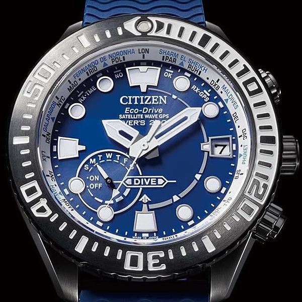 Citizen CC5006-06L ( Часы PROMASTER MARINE Series Eco-Drive GPS радиоуправляемые Diver200m Blue)