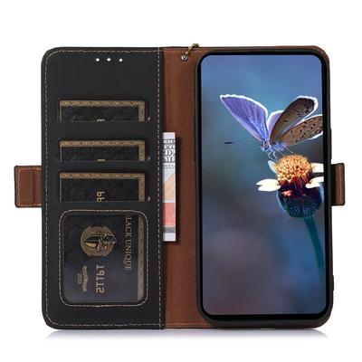 Для Samsung Galaxy A36 5G Чехол-кошелек Противоударный Чехол для телефона из натуральной коровьей кожи Блокировка RFID